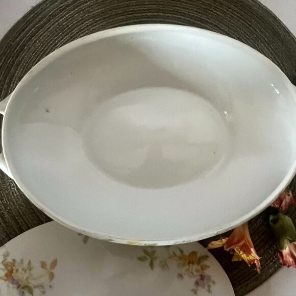 Vtg CF Haviland Limoges Oval Covered Vegetable Dish Floral Pattern France HTF - Picture 6 of 12